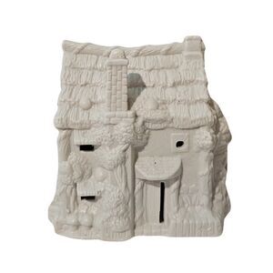 Vintage Ceramic Mill Village Christmas Ready to Paint